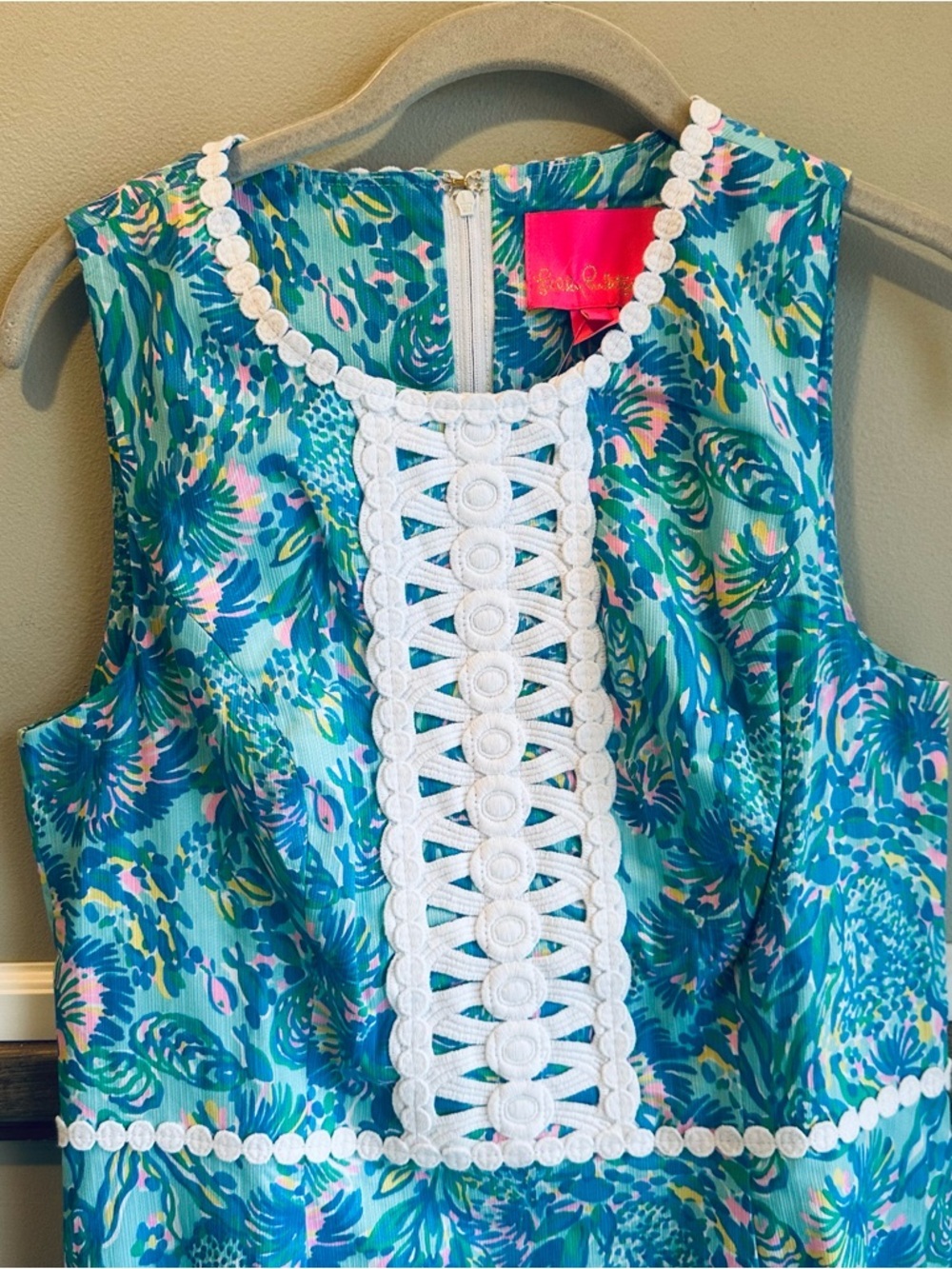 Lilly Pulitzer Ashler Stretch Maxi Dress Coral Of The Story Surf - Picture 4 of 5